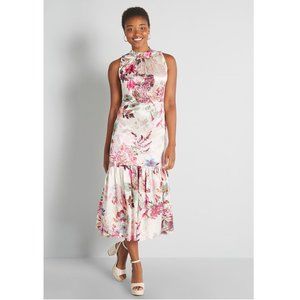 NWT Closet London White Phantom Floral Dress Sz 8